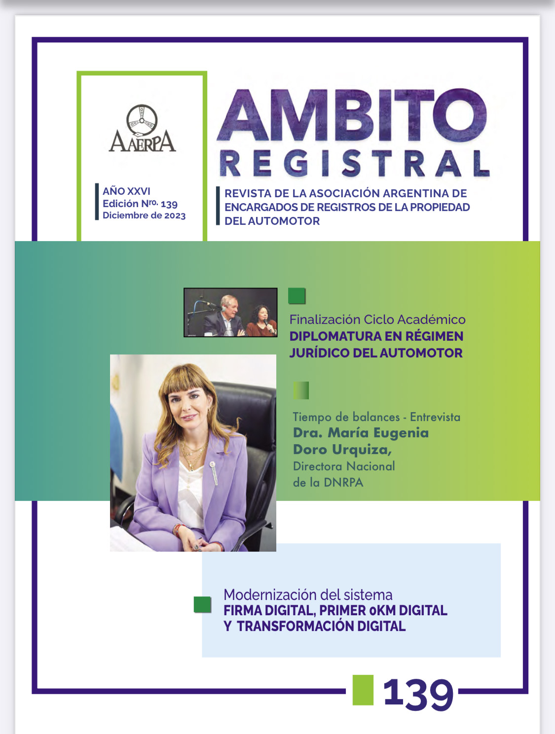 Revista Ámbito Registral N° 139