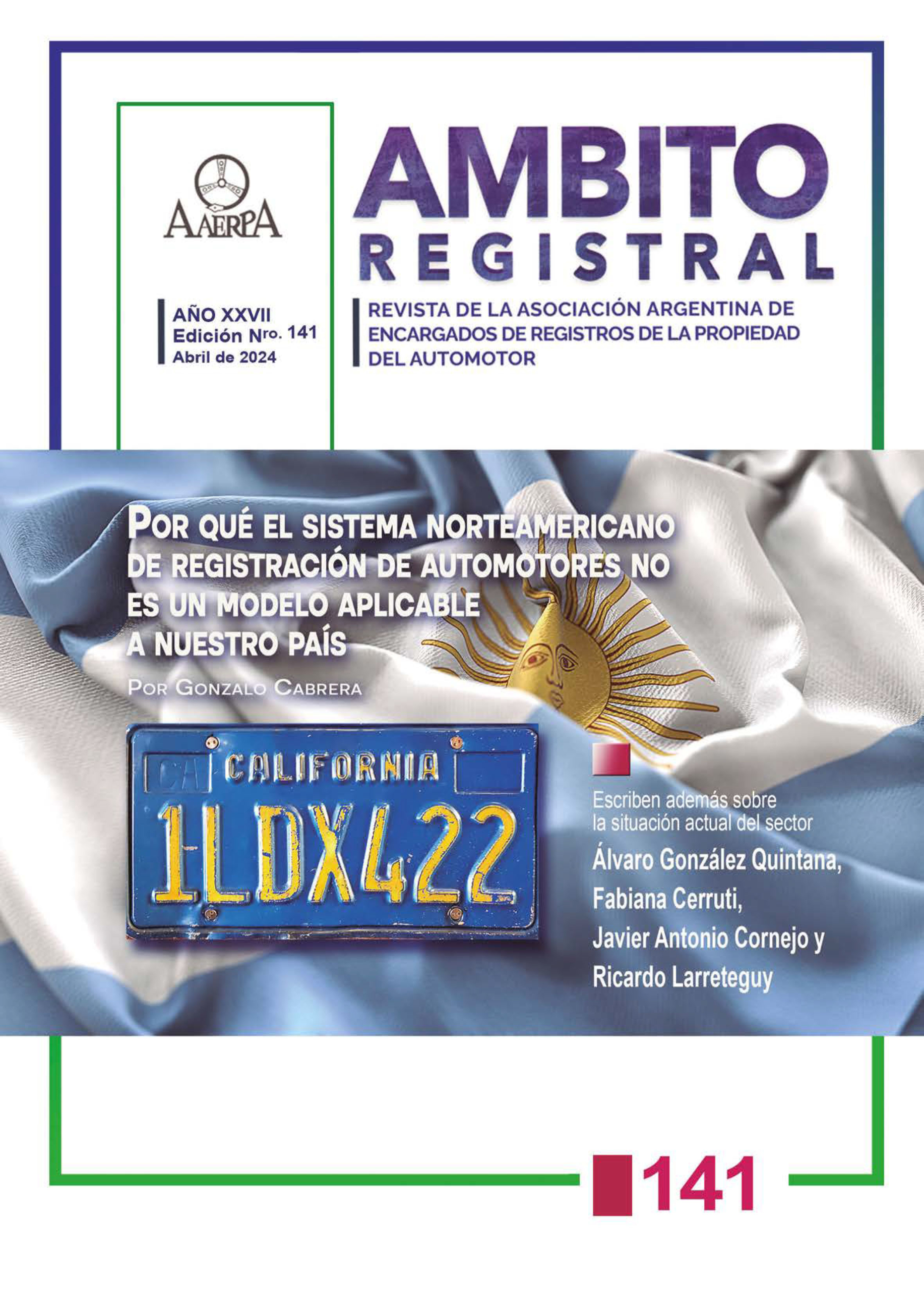 Revista Ámbito Registral N° 141