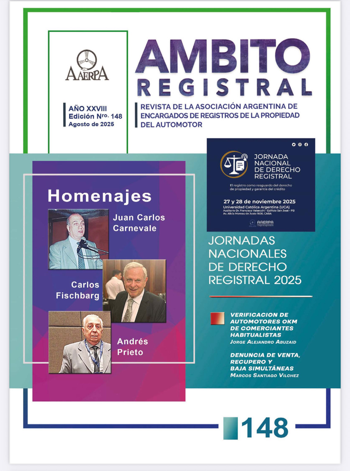 Revista Ámbito Registral N° 148